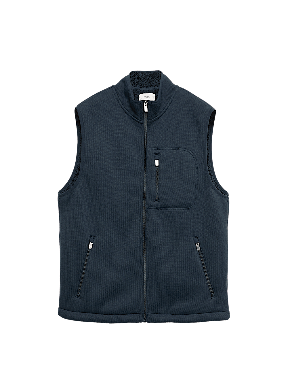 Fleece Lined Funnel Neck Gilet