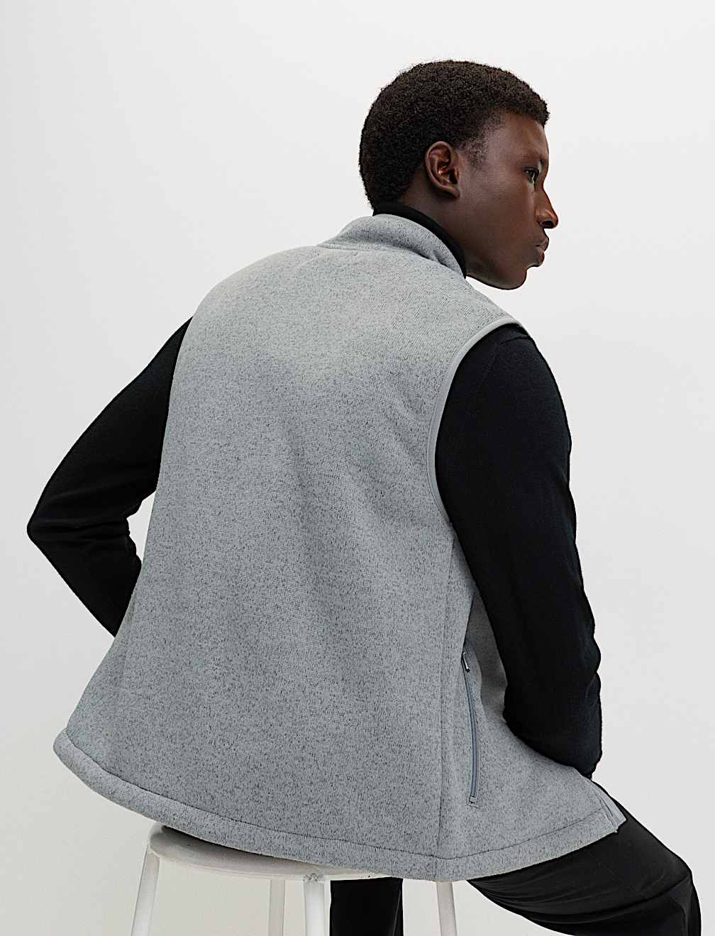 Fleece Lined Funnel Neck Gilet