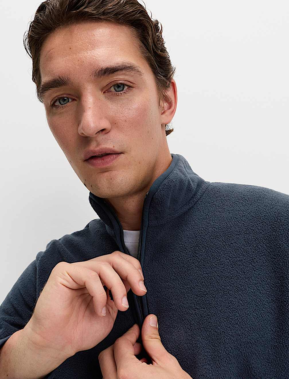 Half Zip Textured Fleece