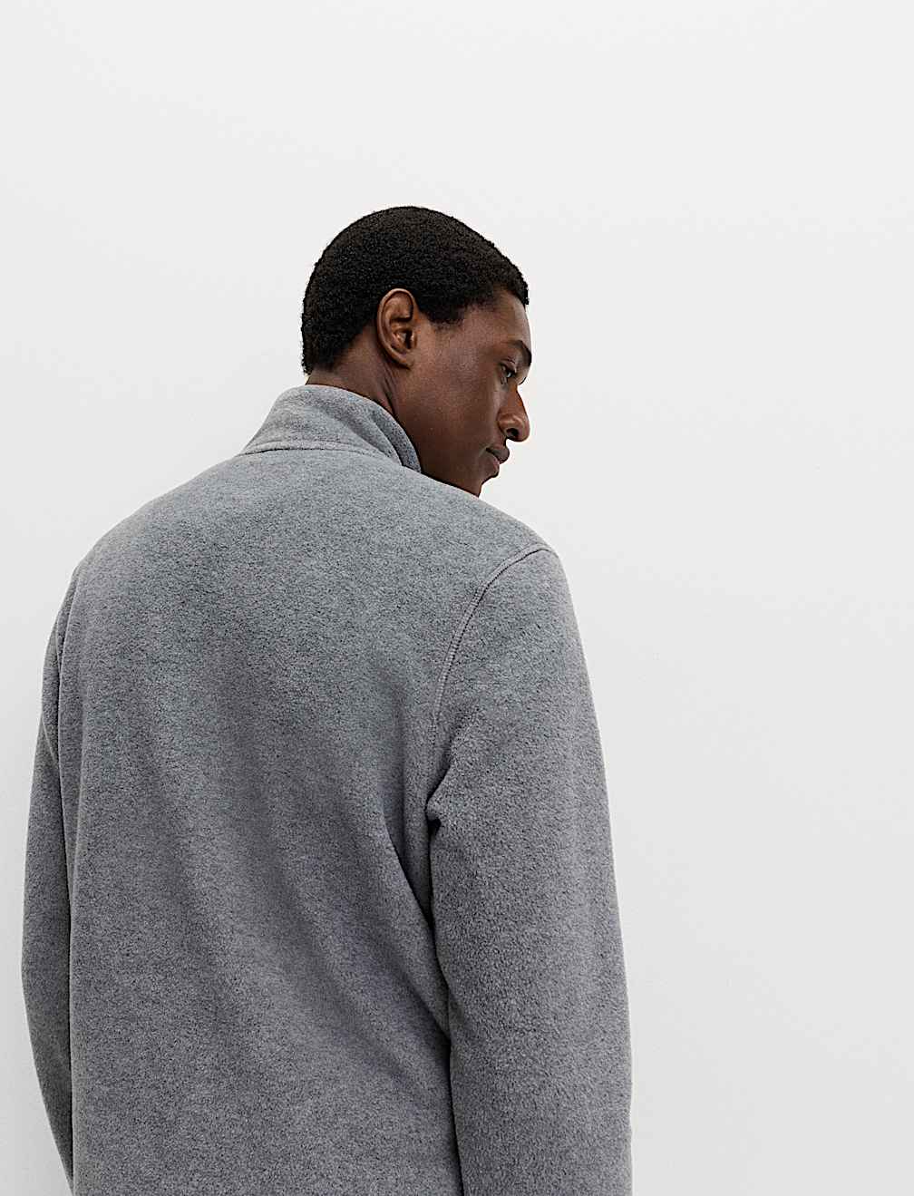 Half Zip Textured Fleece