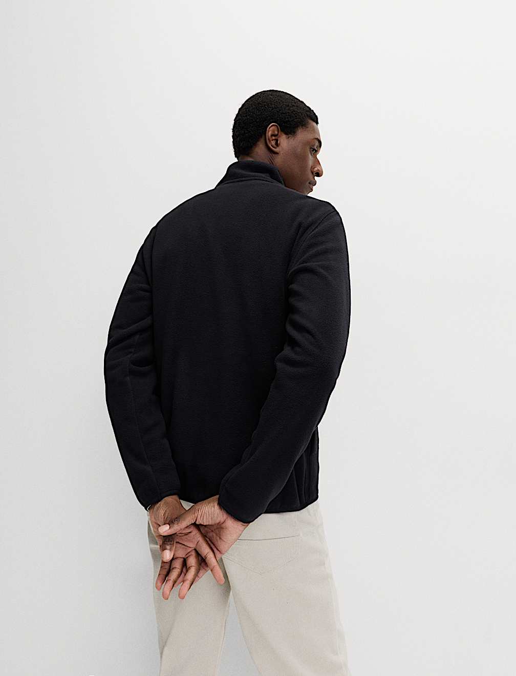 Half Zip Textured Fleece