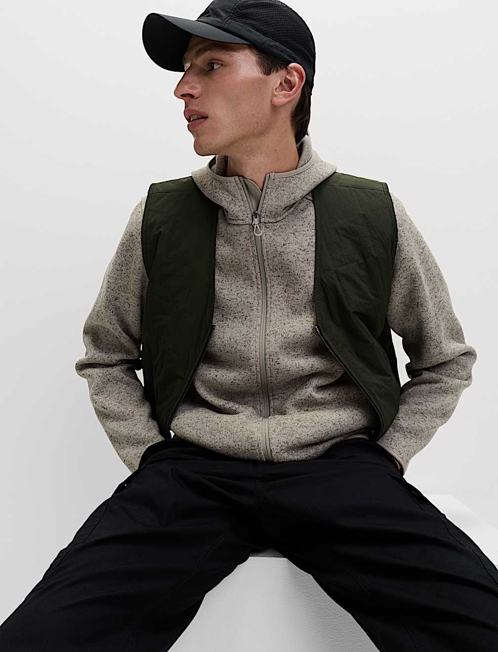 Tech Lightweight Knit Mix Hood