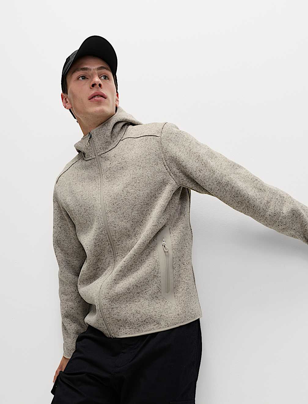 Tech Lightweight Knit Mix Hood