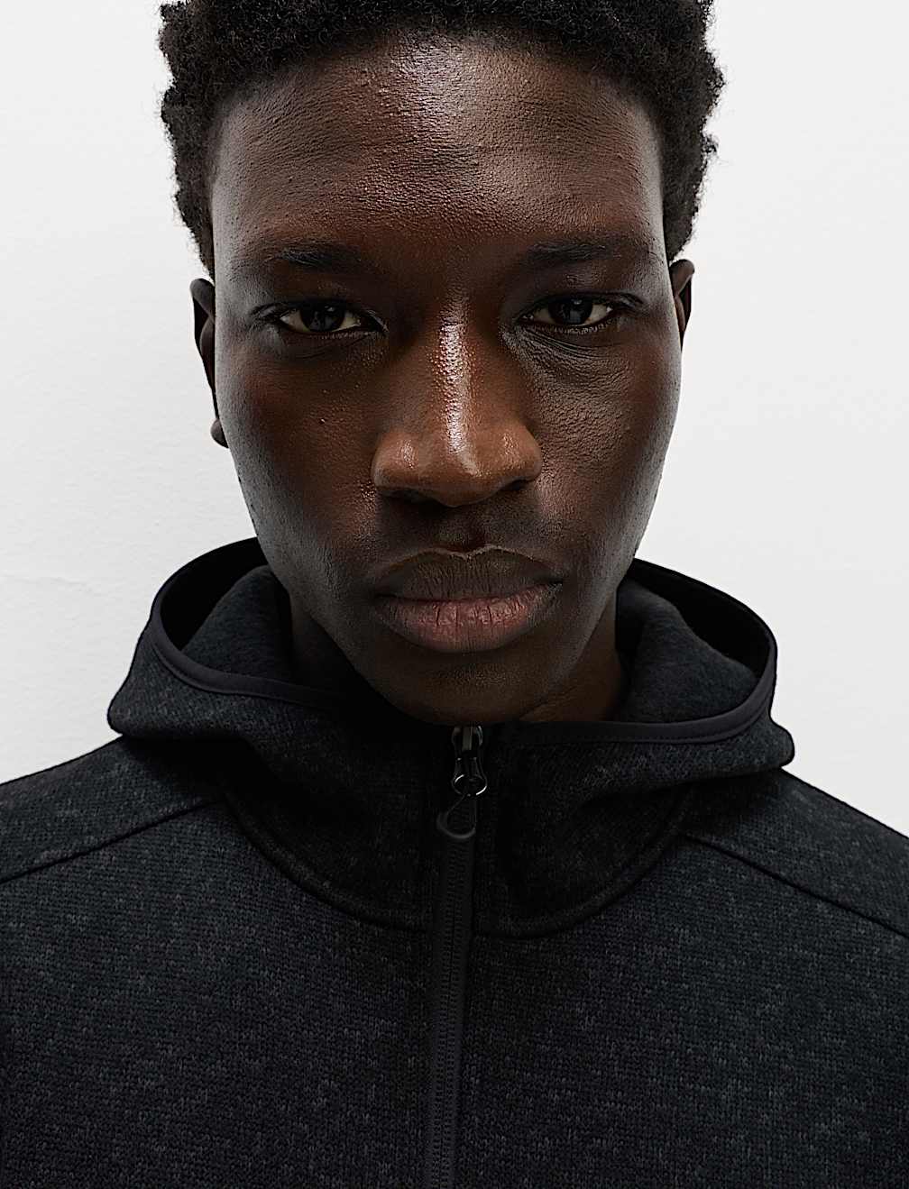 Tech Lightweight Knit Mix Hood