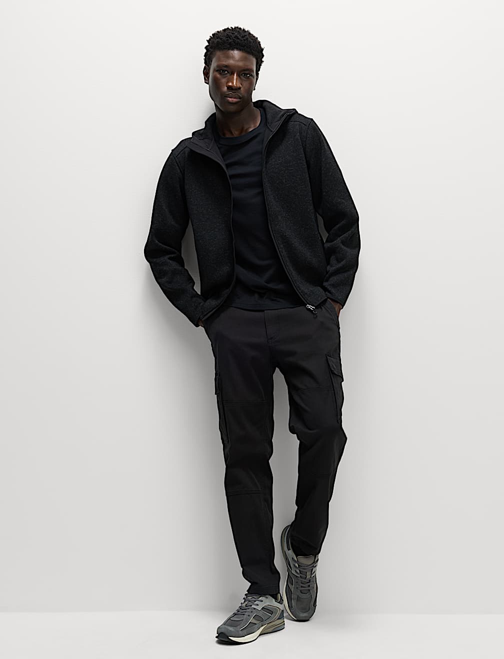 Tech Lightweight Knit Mix Hood
