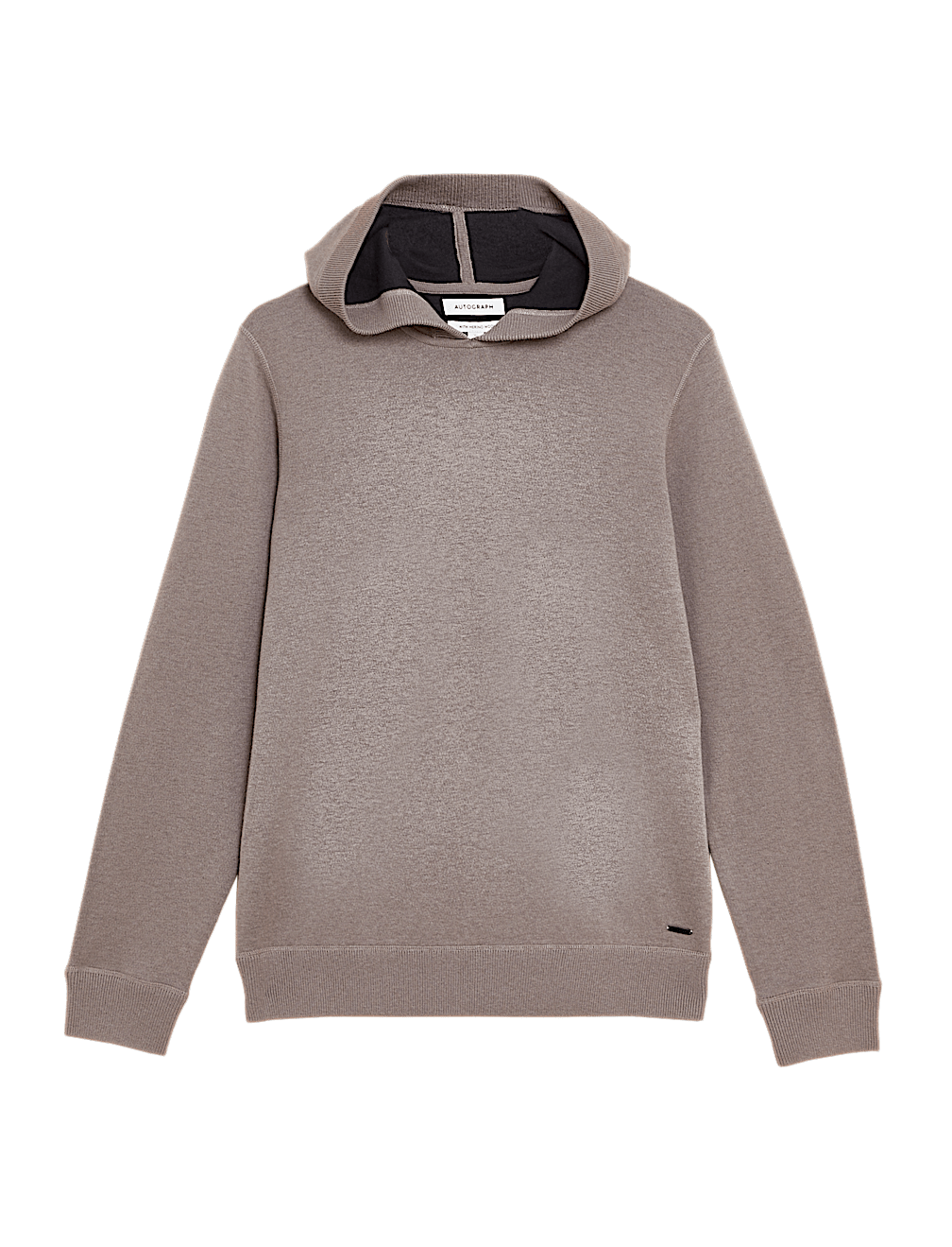 Wool Blend Double Faced Knitted Hoodie