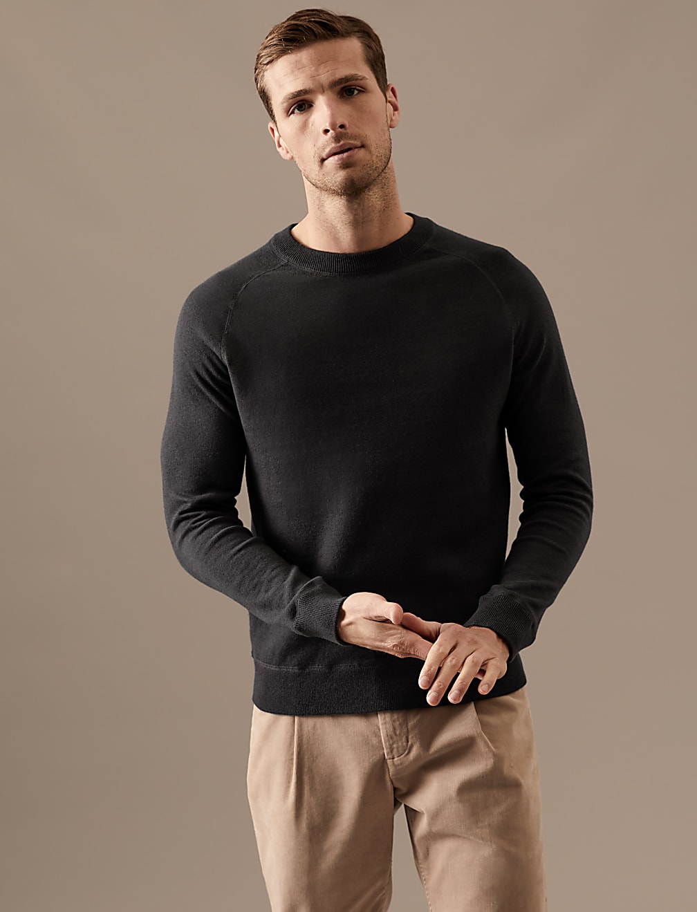 Wool Blend Double Faced Jumper