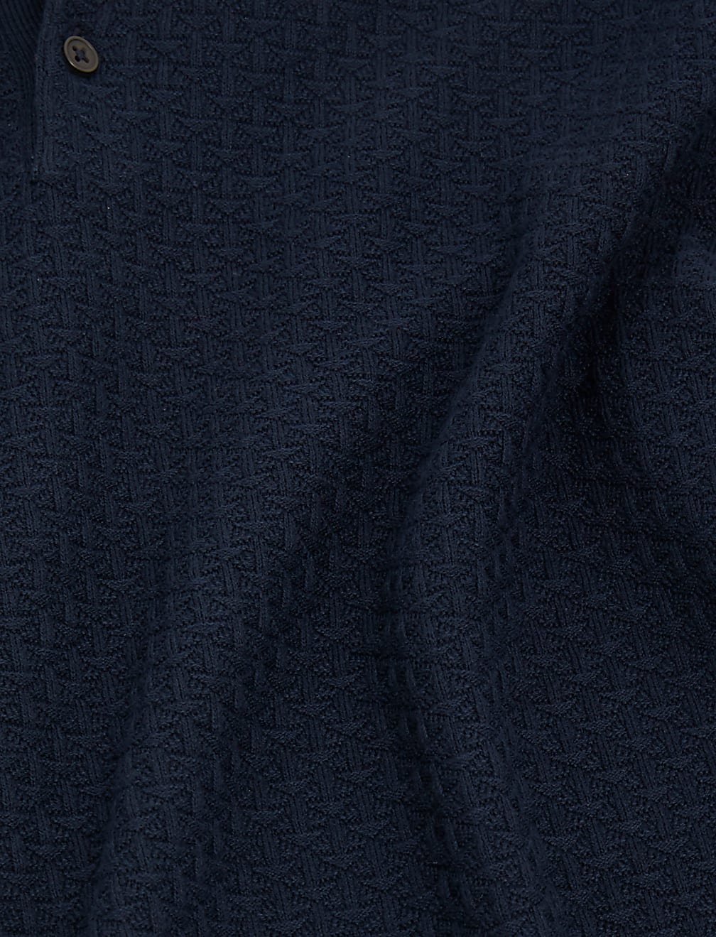Cotton Textured Knitted Polo