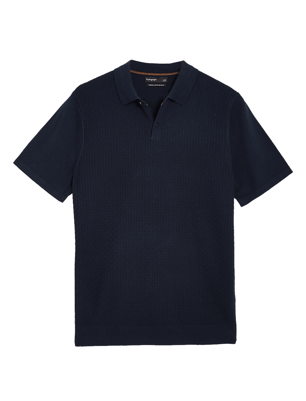Cotton Textured Knitted Polo