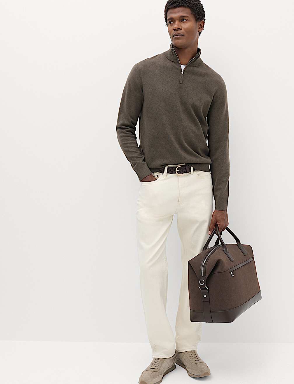 Air-Yarn Half Zip Jumper