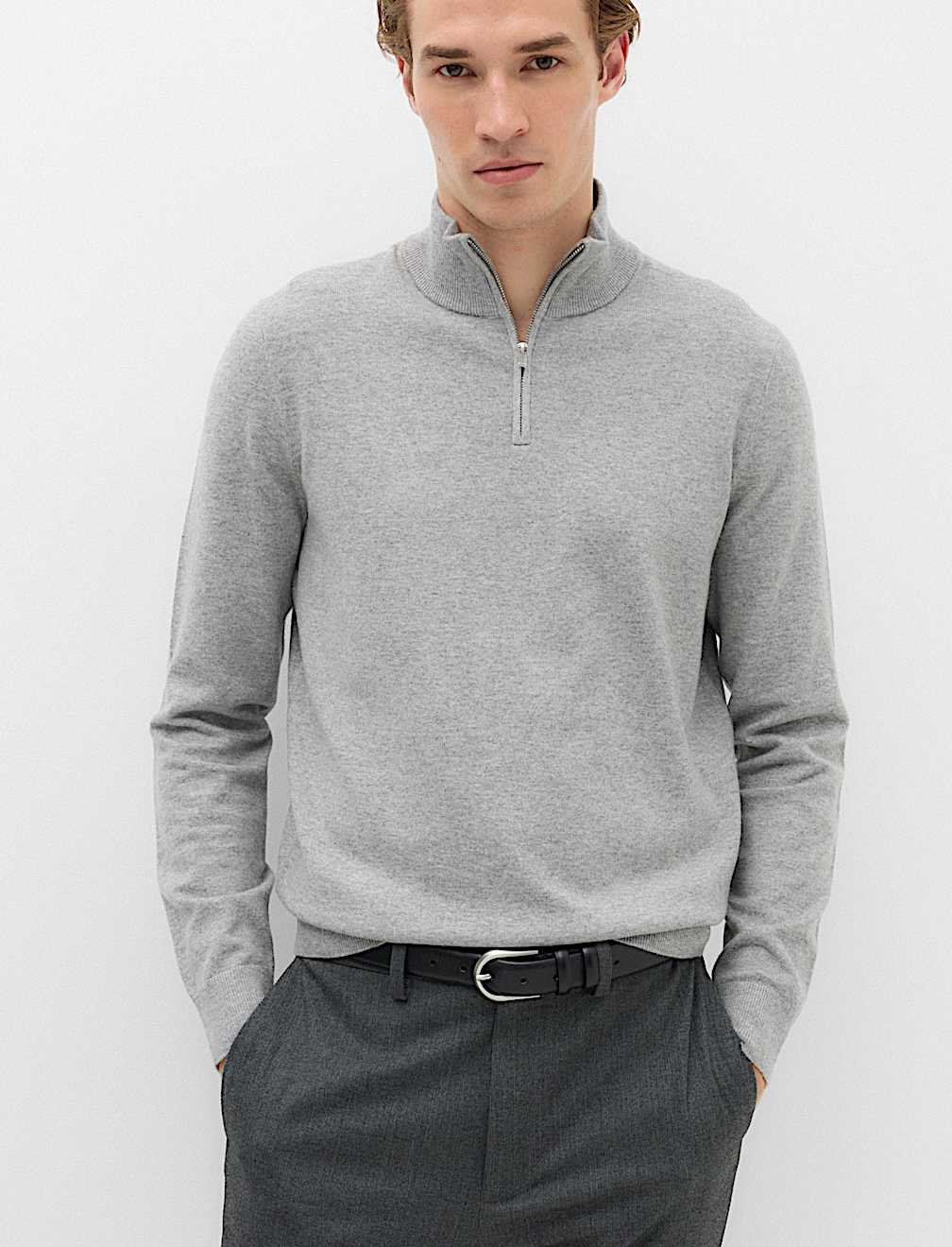 Air-Yarn Half Zip Jumper
