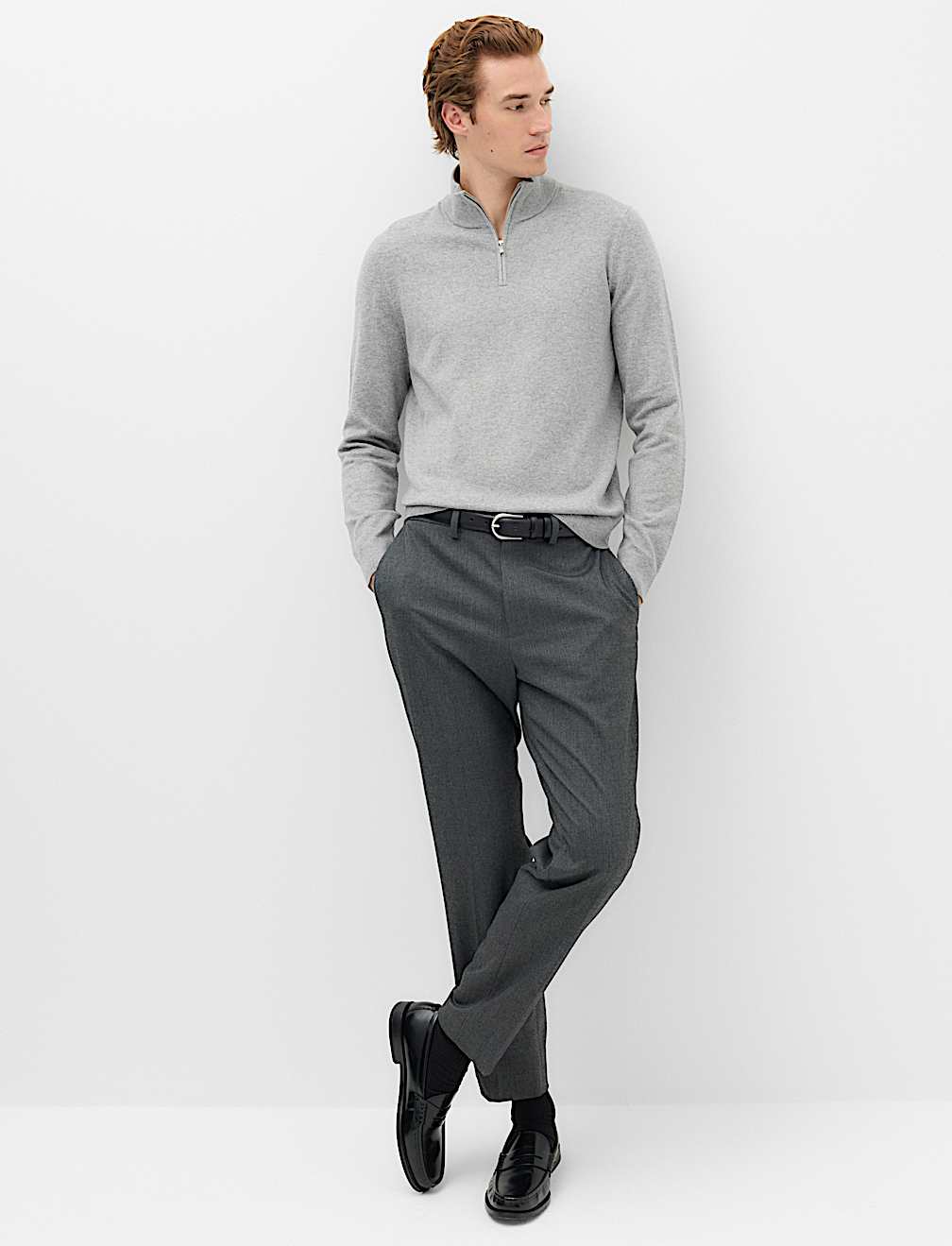 Air-Yarn Half Zip Jumper