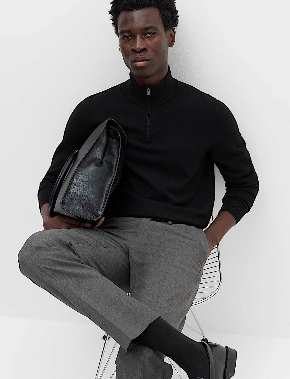 Air-Yarn Half Zip Jumper
