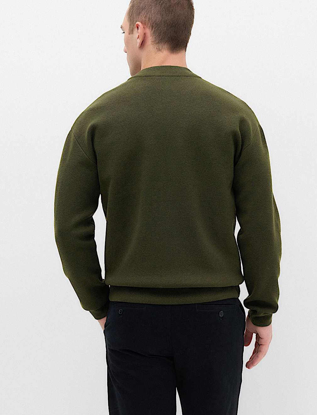 Air Yarn Knitted Bomber Jacket