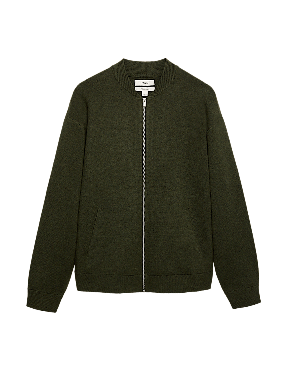 Air Yarn Knitted Bomber Jacket