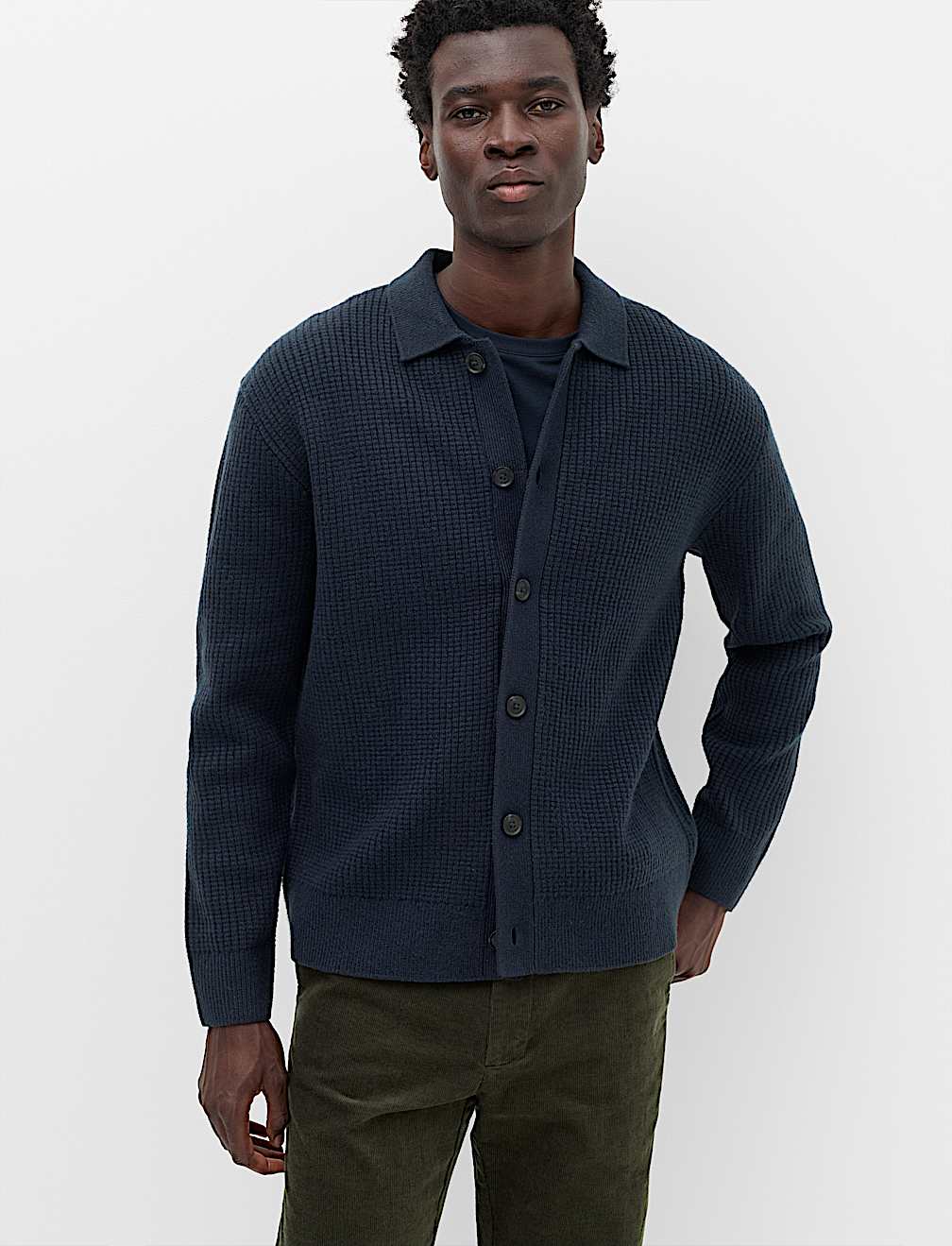 Air Yarn Button Through Cardigan