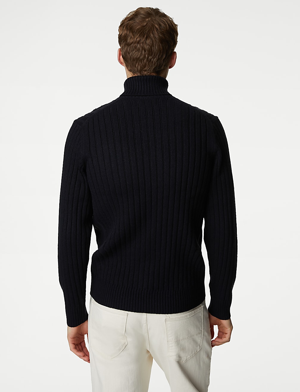 Chunky Cable Roll Neck Jumper
