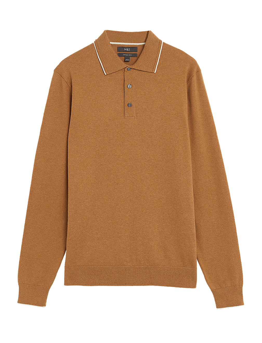 Cotton Rich Knitted Polo Shirt