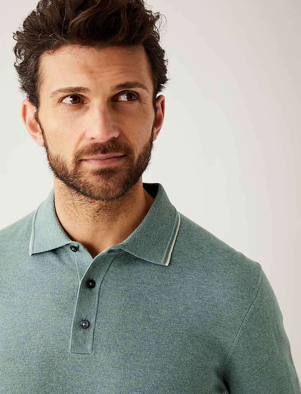 Cotton Rich Knitted Polo Shirt