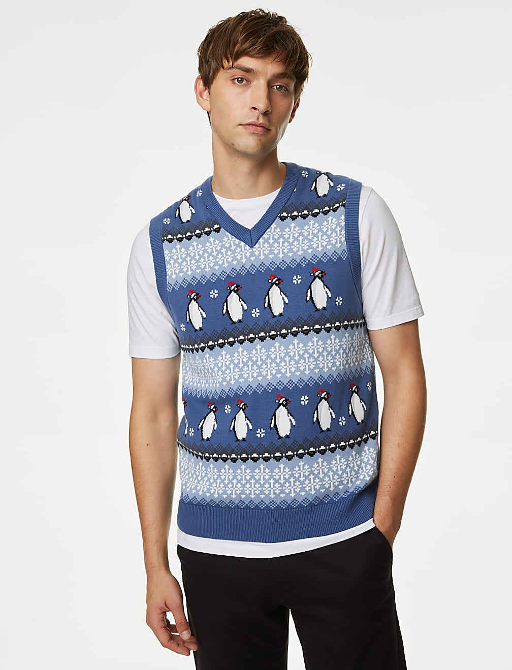 Christmas jumper vest best sale