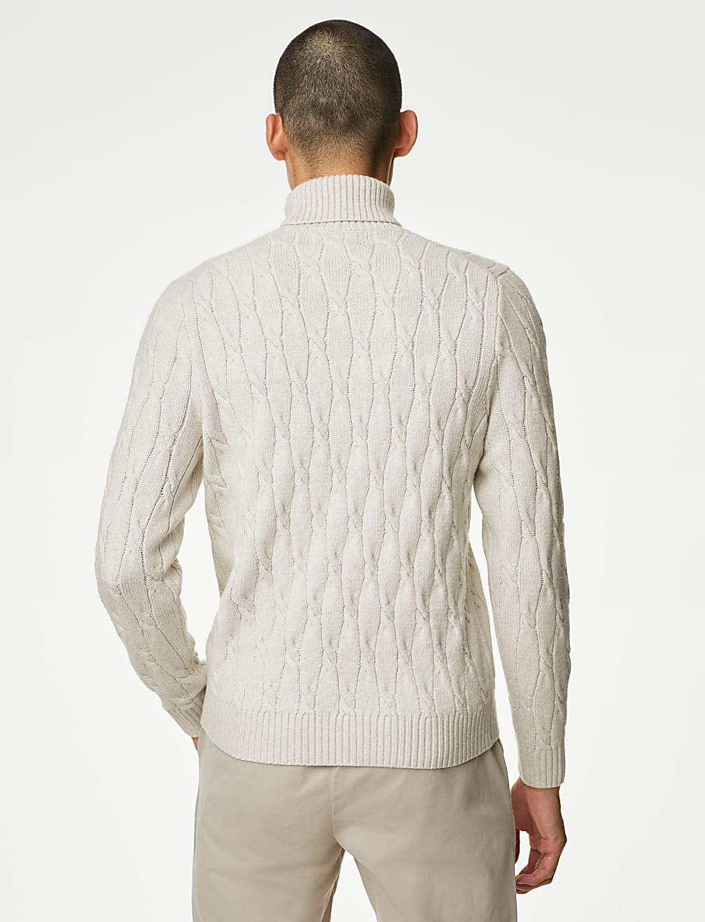 Cable High Neck Jumper