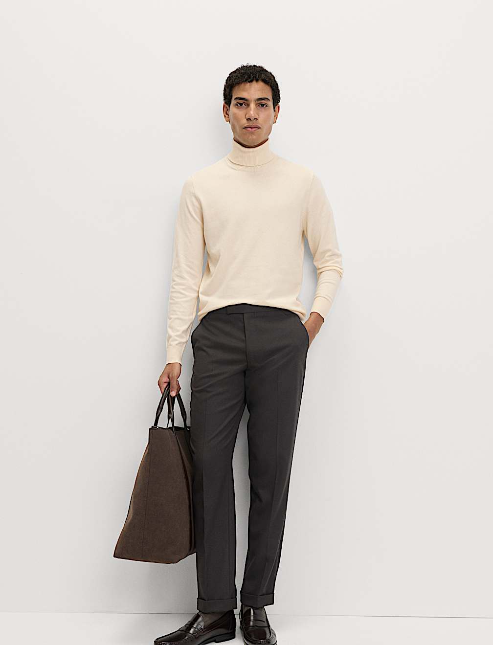 Cotton Rich Roll Neck Jumper