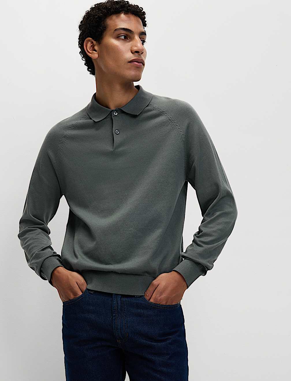Cotton Rich Knitted Polo Shirt