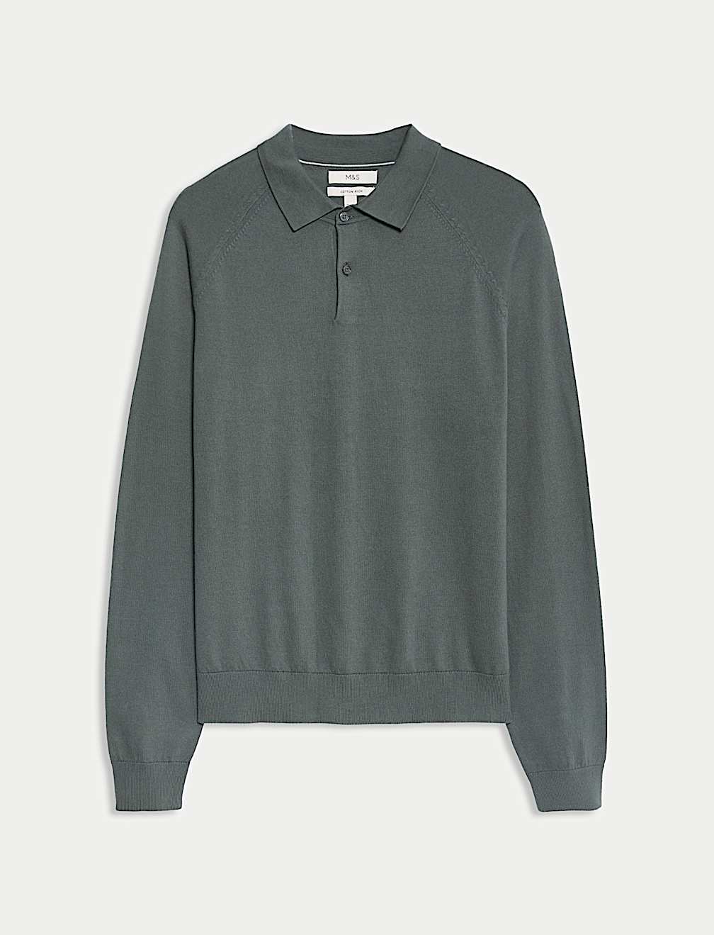 Cotton Rich Knitted Polo Shirt