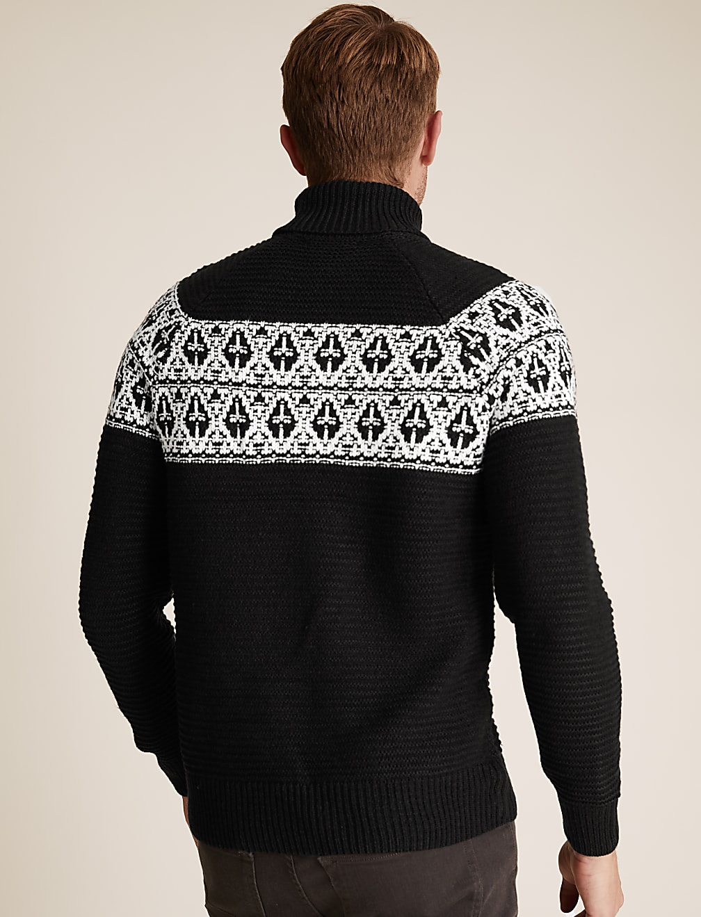 Fairisle Roll Neck Jumper
