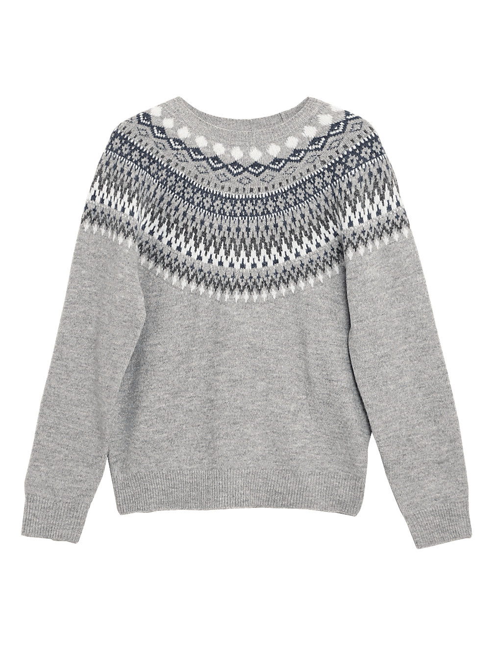 Cosy Fair Isle Crew Neck Jumper