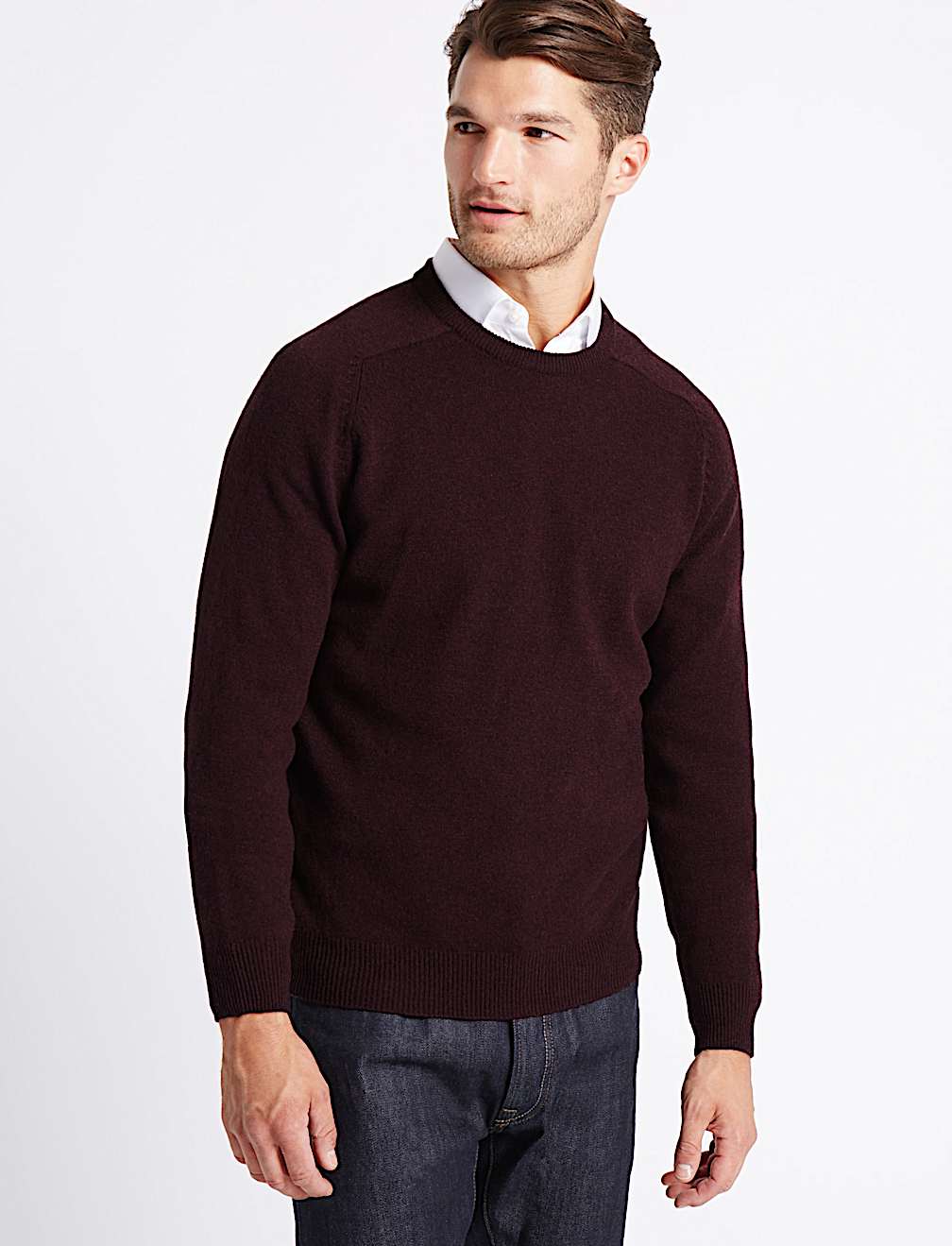 Pure Extra Fine Lambswool Crew Neck Jumper