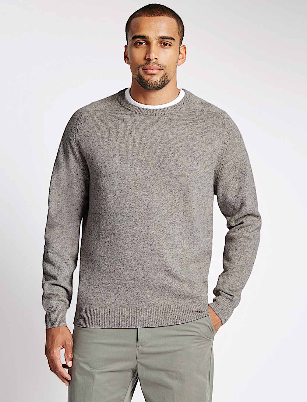 Pure Extra Fine Lambswool Crew Neck Jumper