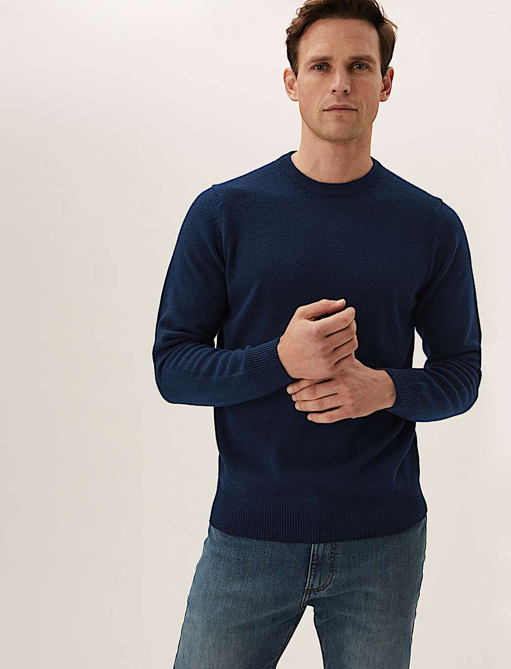 Pure Extra Fine Lambswool Crew Neck Jumper