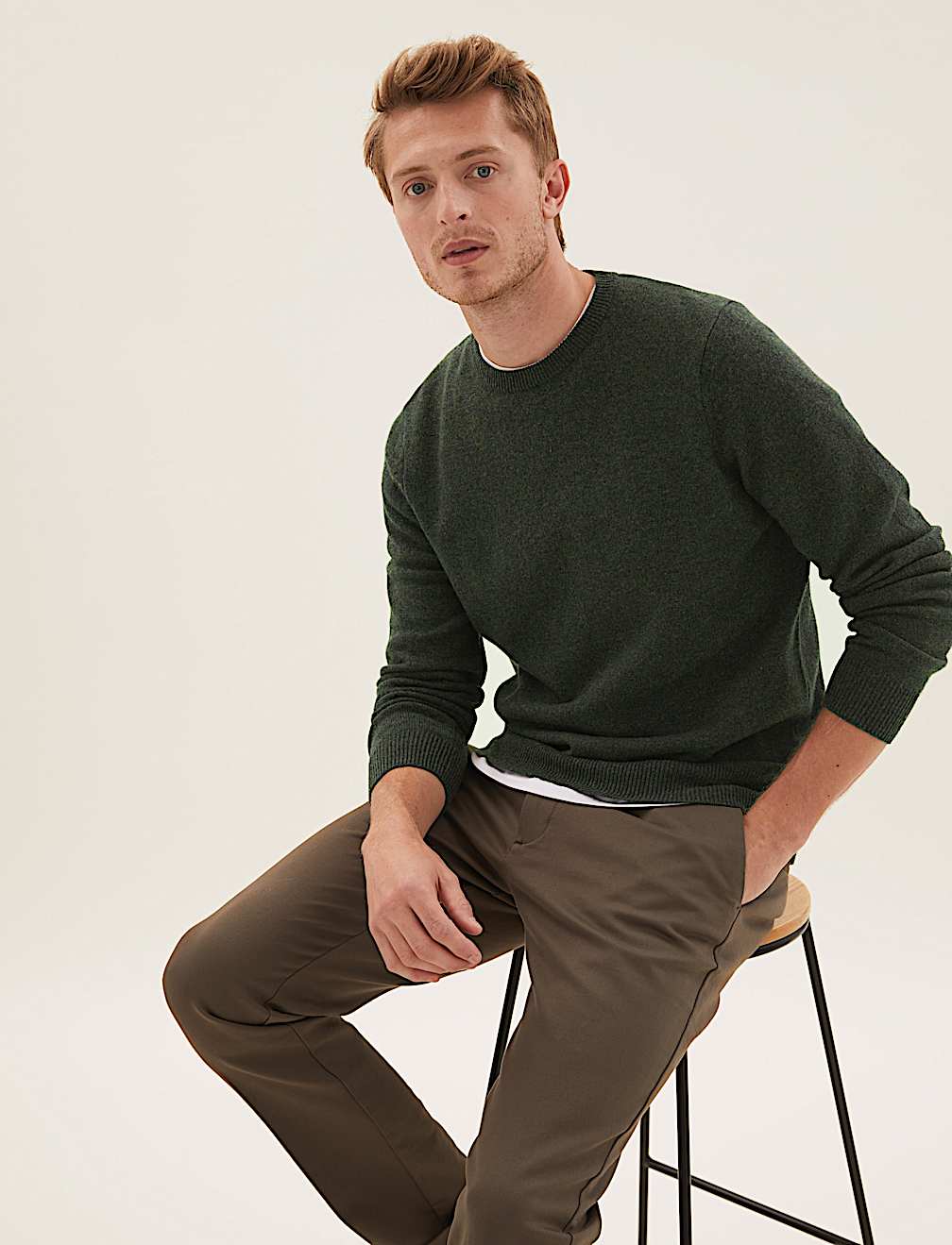 Pure Extra Fine Lambswool Crew Neck Jumper