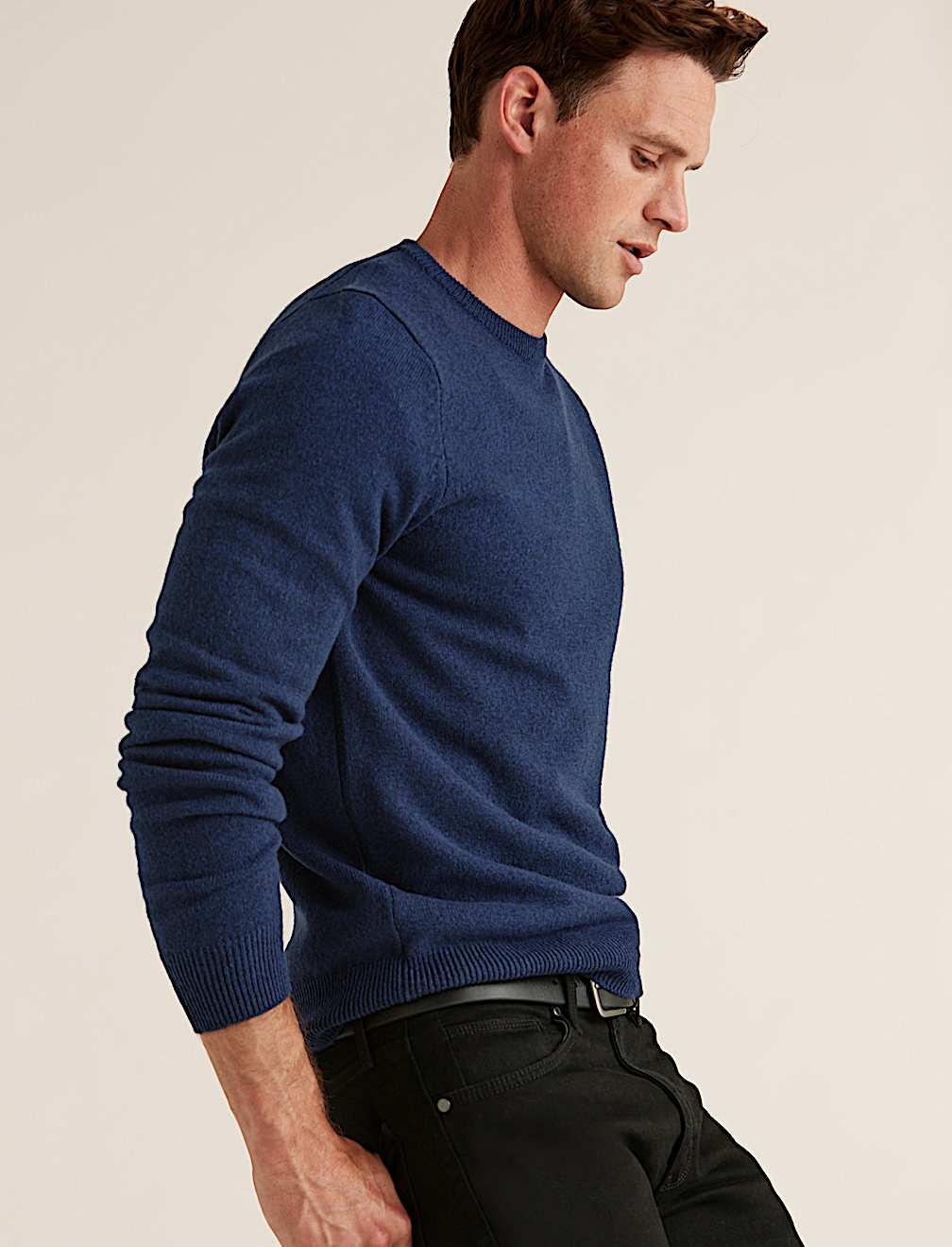 Pure Extra Fine Lambswool Crew Neck Jumper