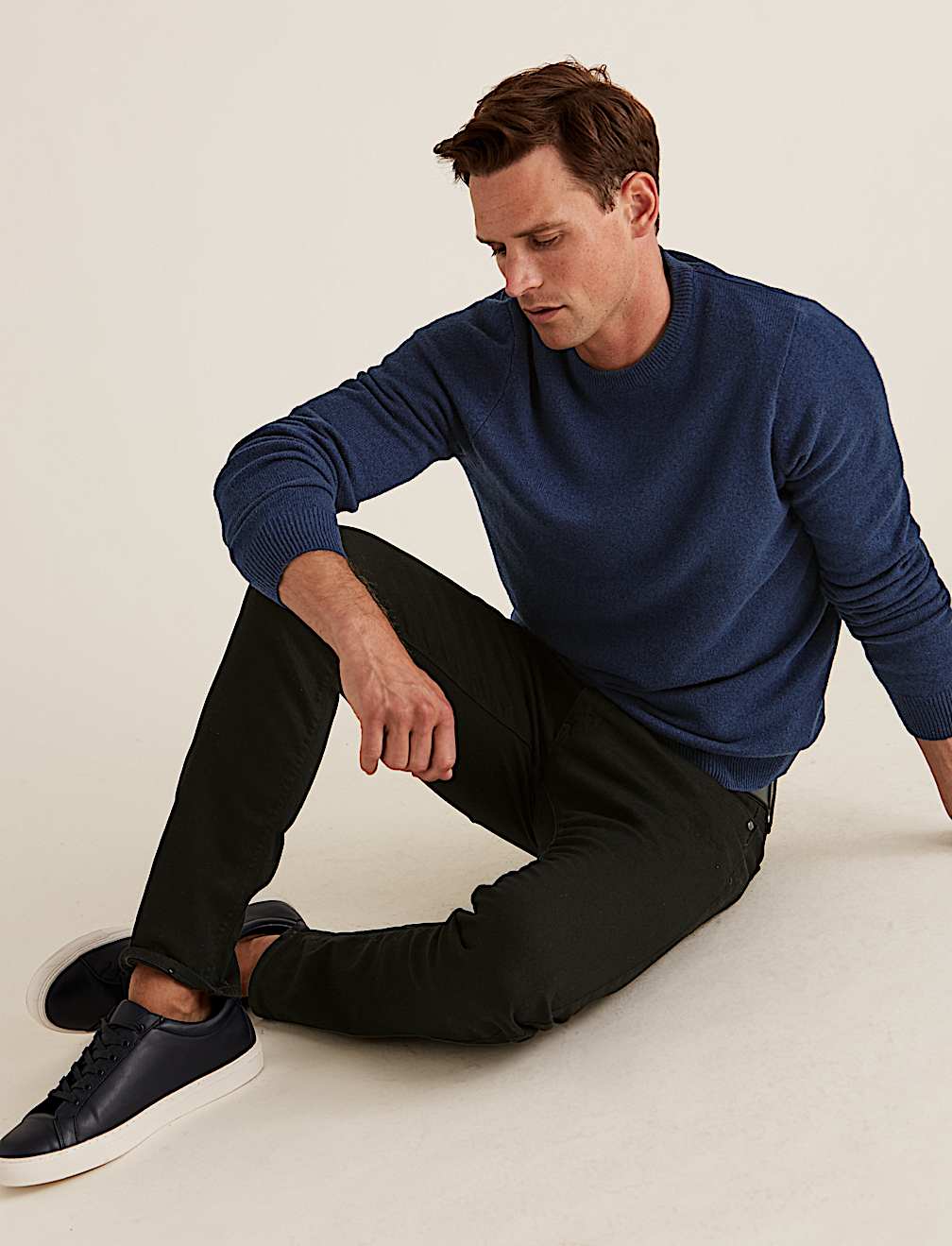 Pure Extra Fine Lambswool Crew Neck Jumper