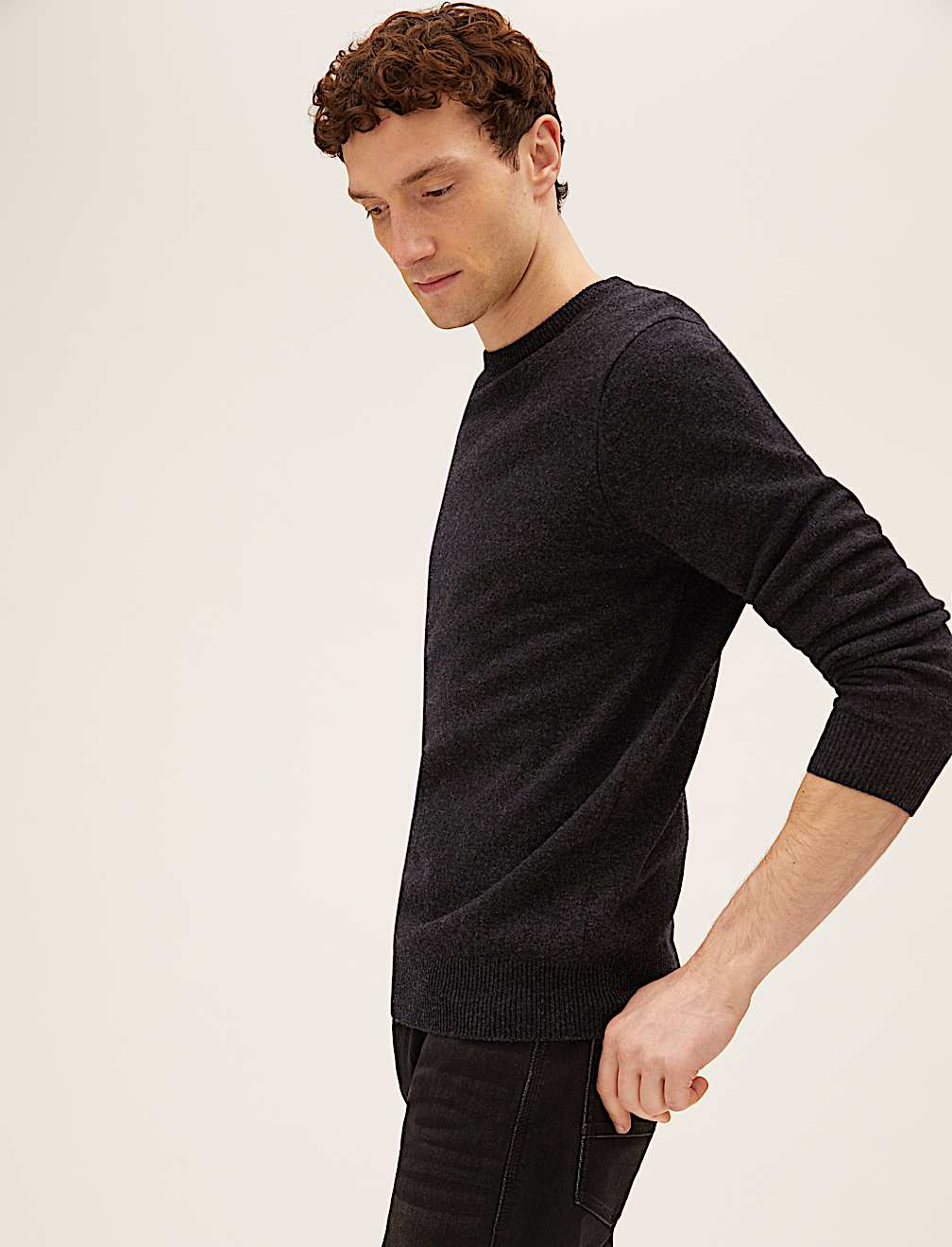 Pure Extra Fine Lambswool Crew Neck Jumper