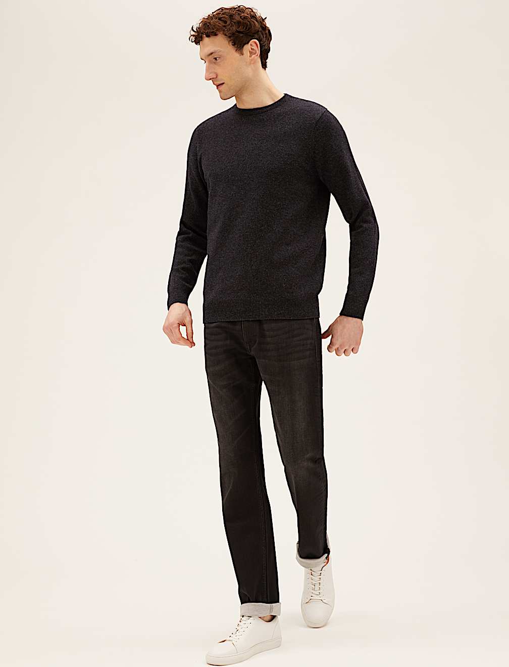 Pure Extra Fine Lambswool Crew Neck Jumper