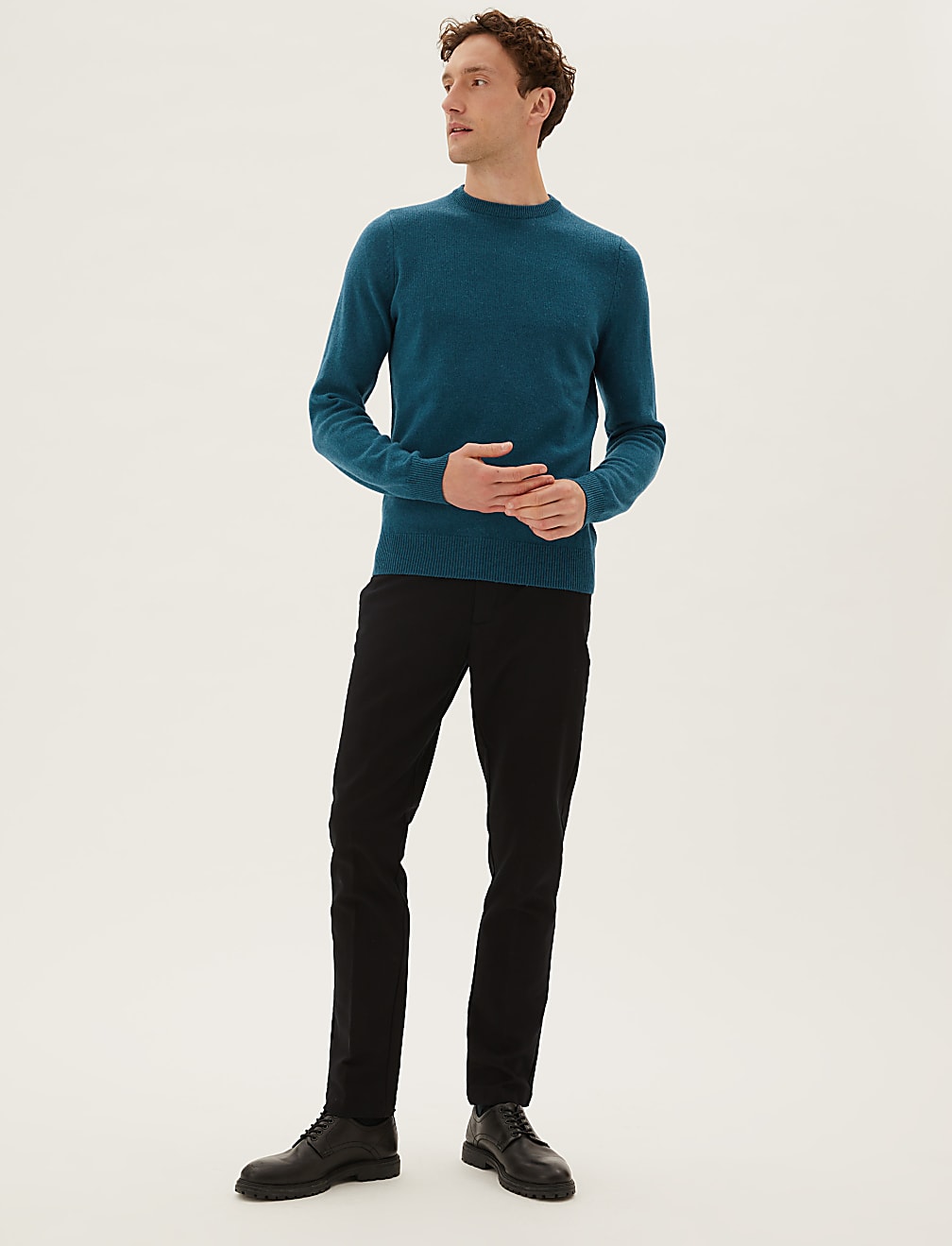 Pure Extra Fine Lambswool Crew Neck Jumper