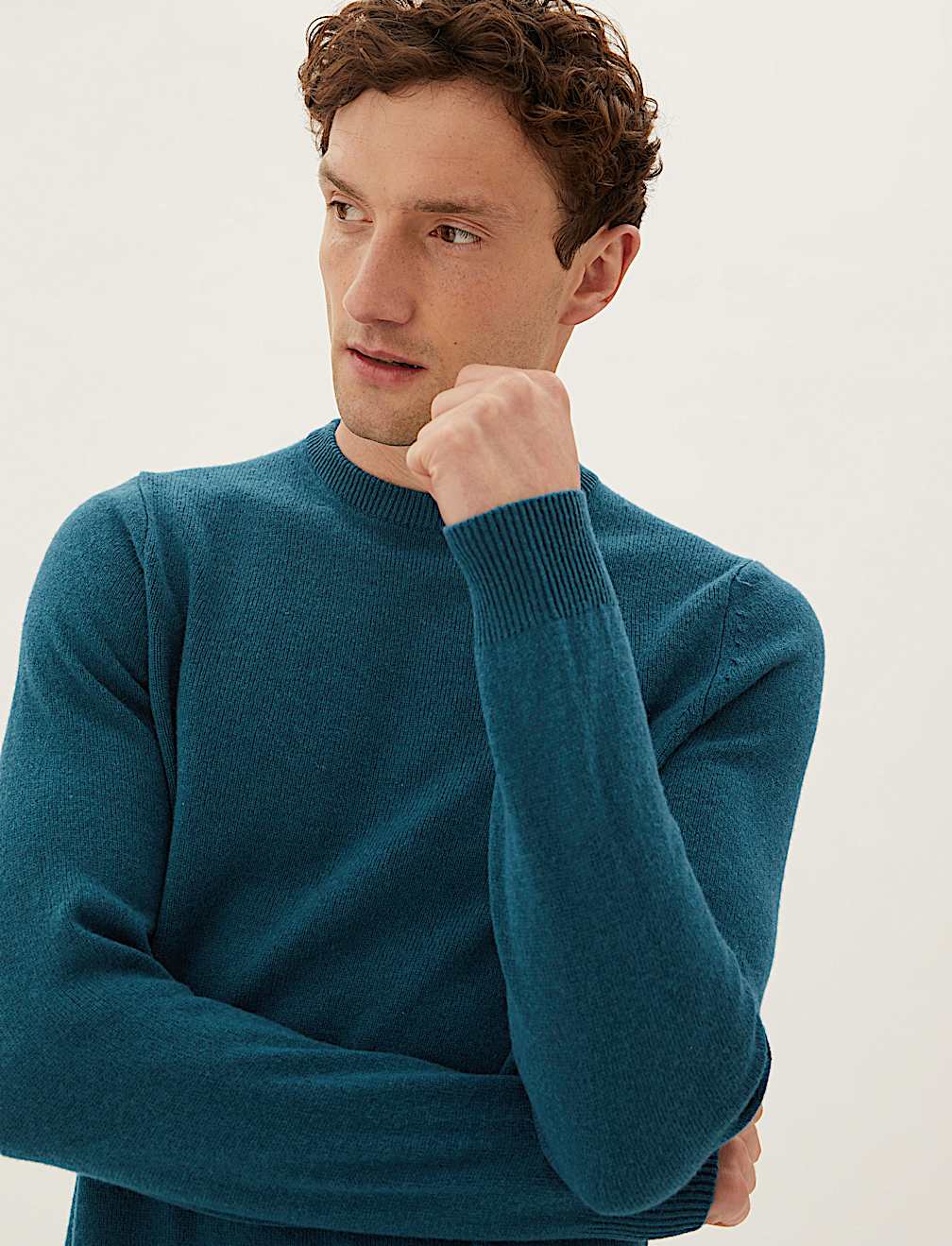 Pure Extra Fine Lambswool Crew Neck Jumper