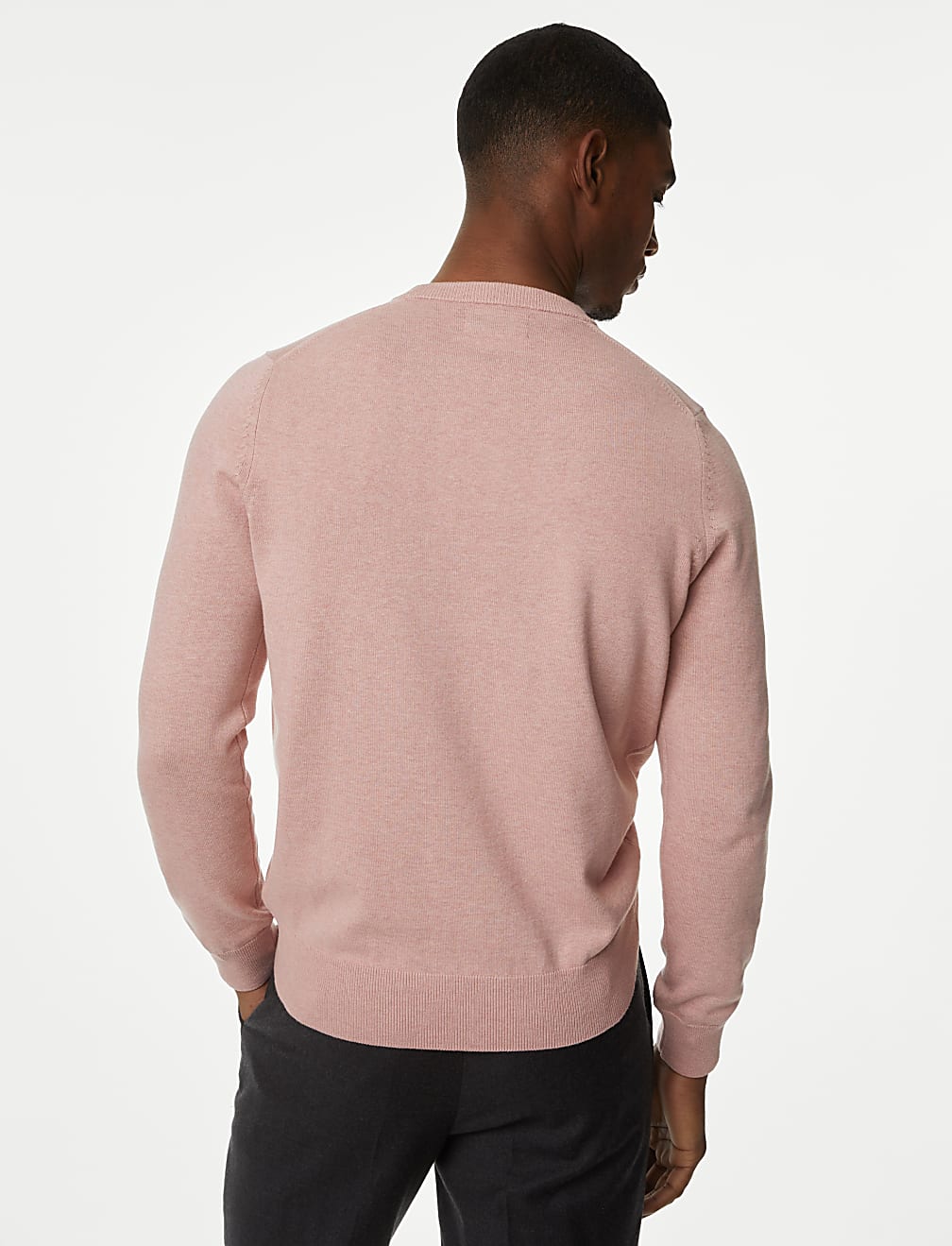 Pure Cotton Crew Neck Jumper