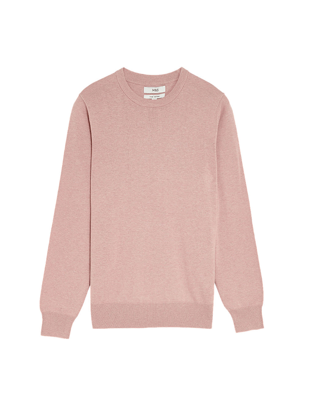 Pure Cotton Crew Neck Jumper