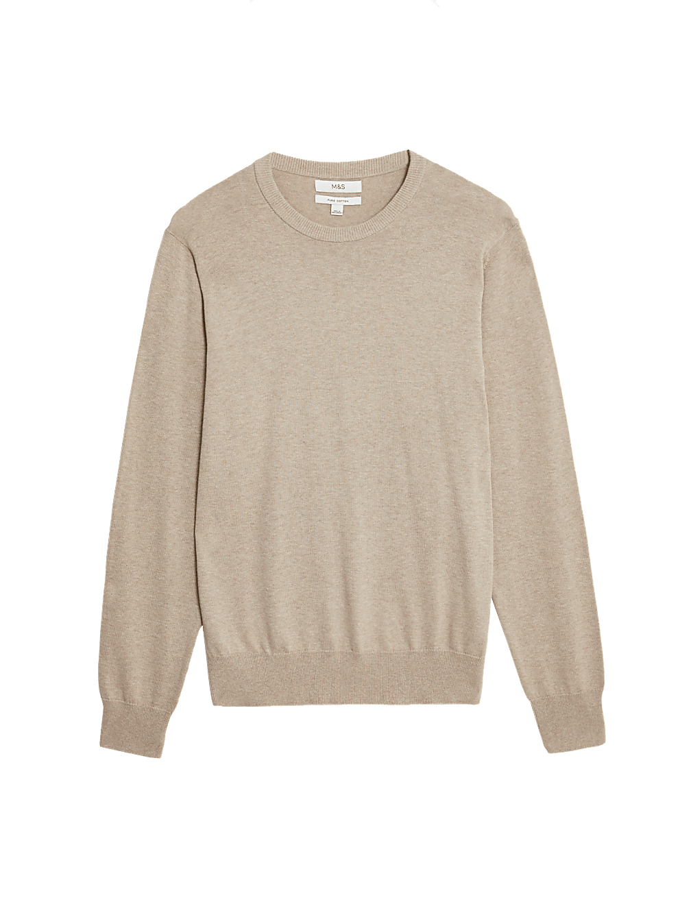 Pure Cotton Crew Neck Jumper