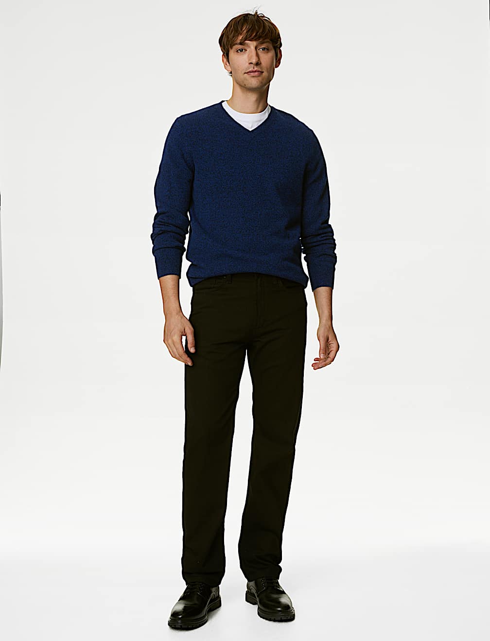 Pure Extra Fine Lambswool V-Neck Jumper