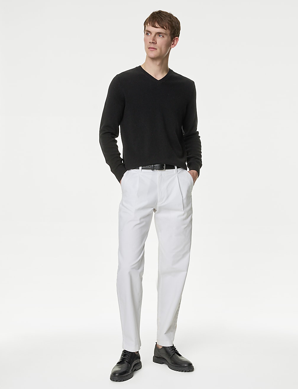 Pure Extra Fine Lambswool V-Neck Jumper