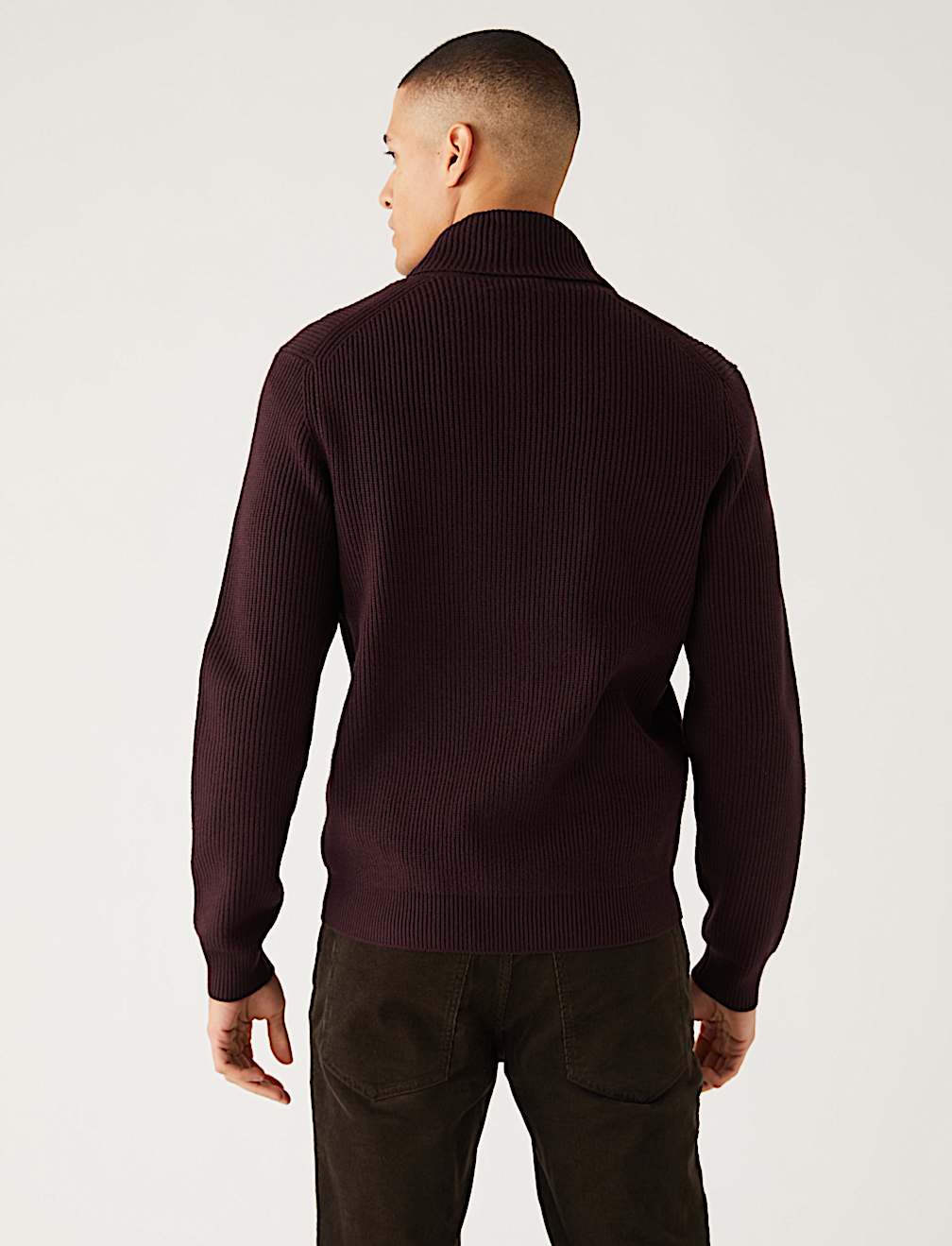 Cotton Blend Knitted Jacket