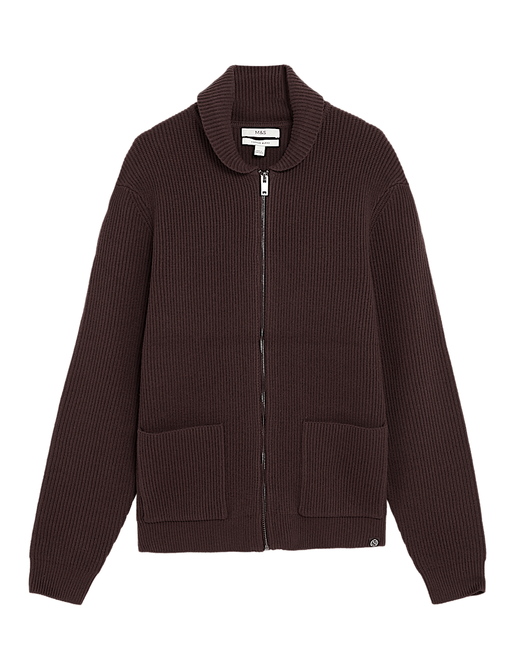 Cotton Blend Knitted Jacket