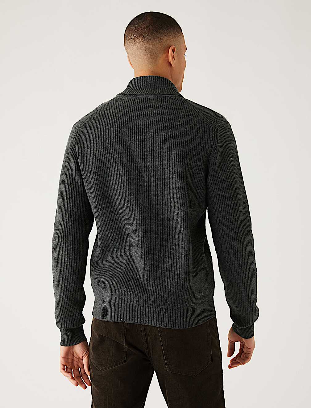 Cotton Blend Knitted Jacket
