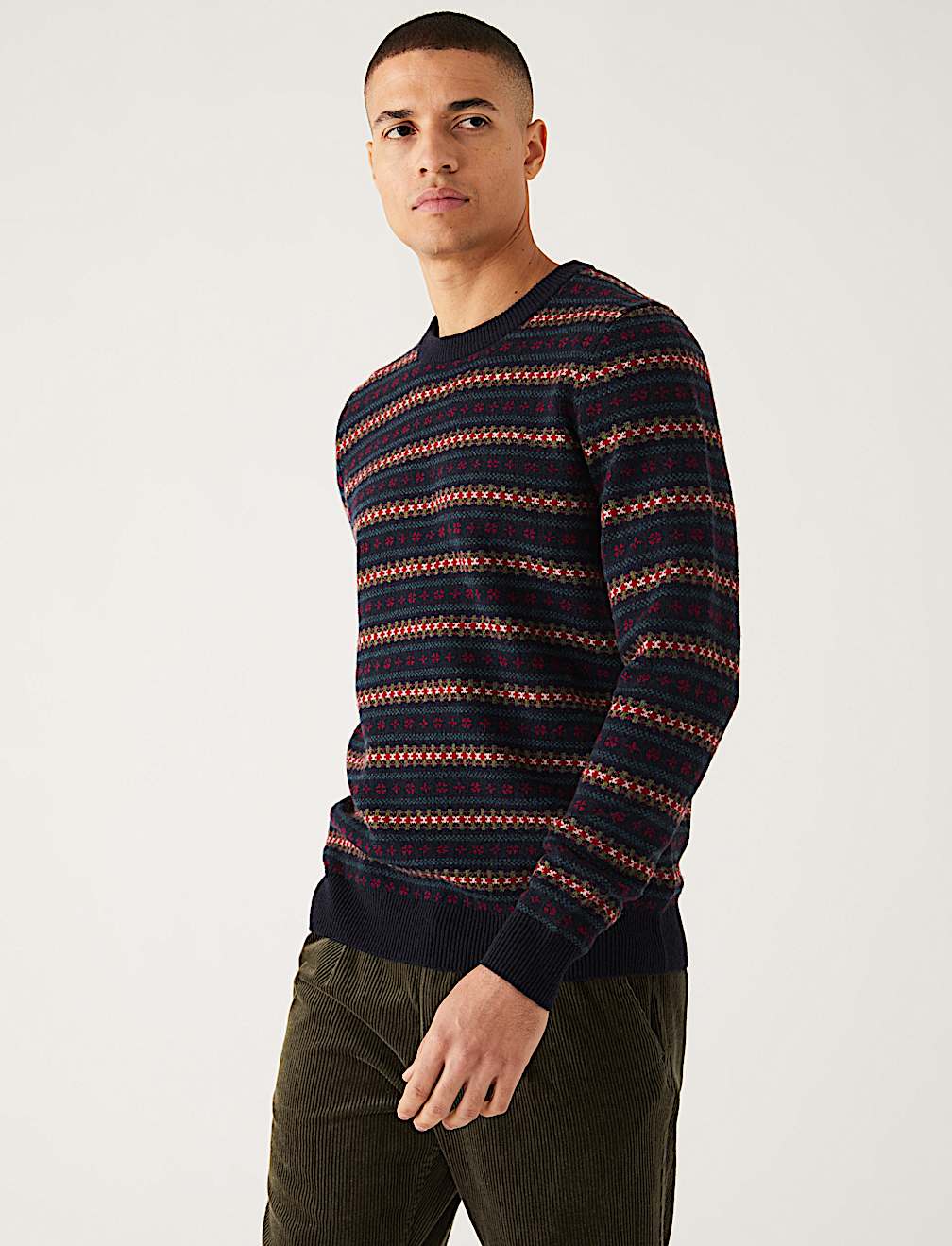 Pure Extra Fine Lambswool Fair Isle Jumper