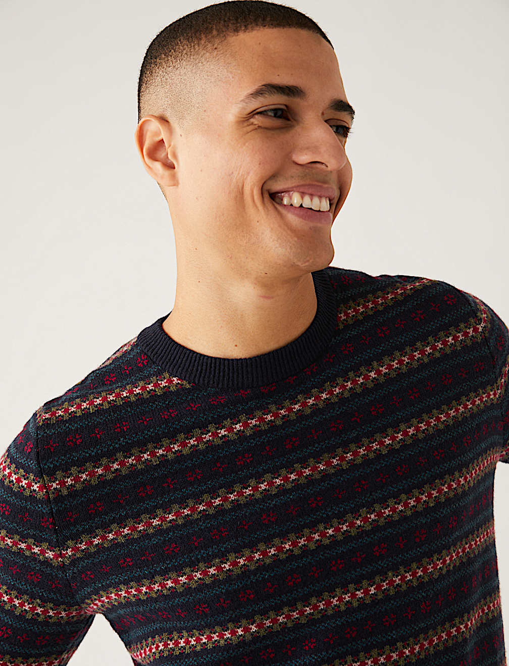 Pure Extra Fine Lambswool Fair Isle Jumper